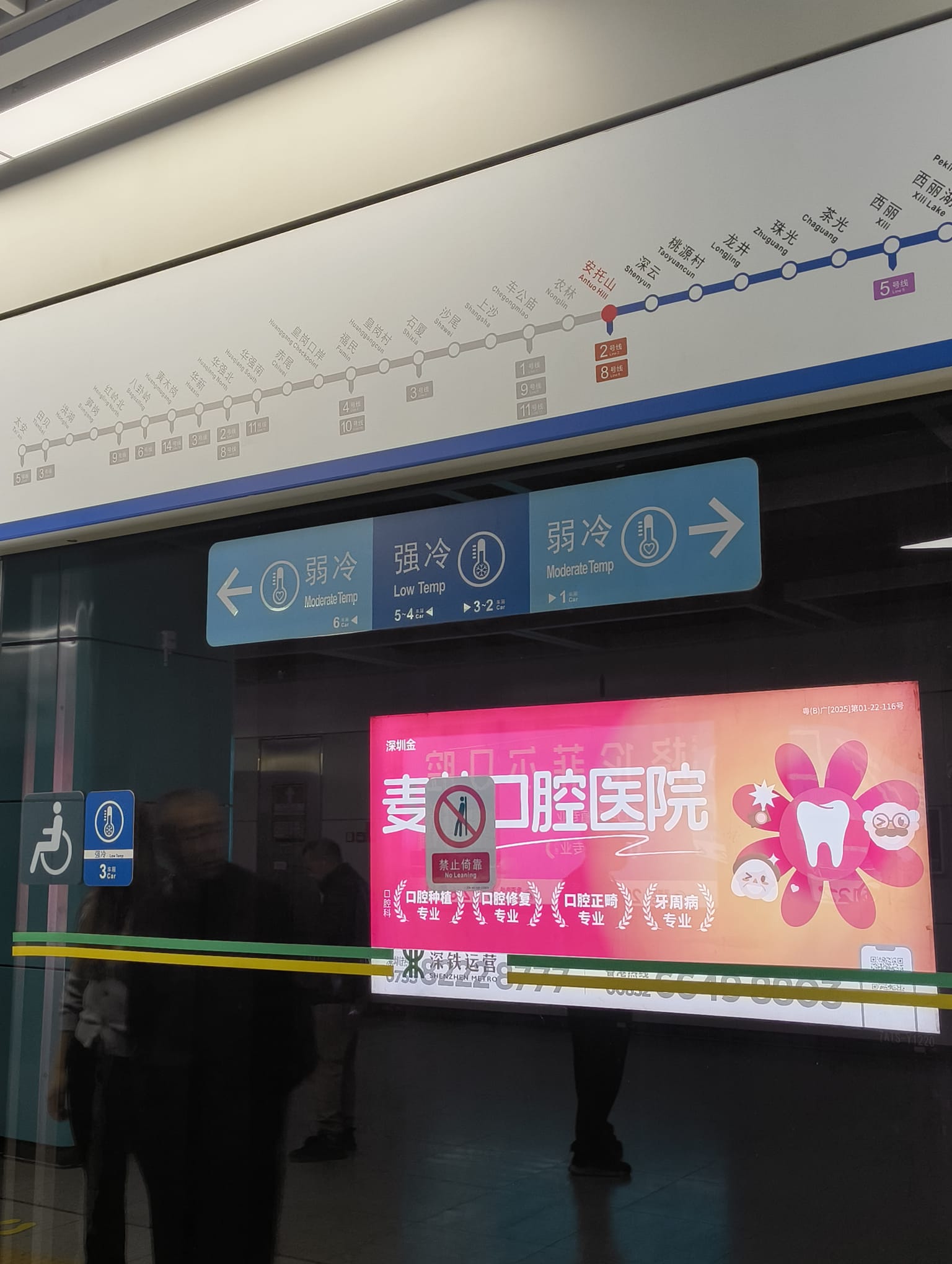 Metro cars with temperature zones